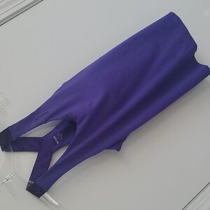 Reebok Women’s Tank Top M Purple Racerback Activewear Shelf Bra Gym Workout